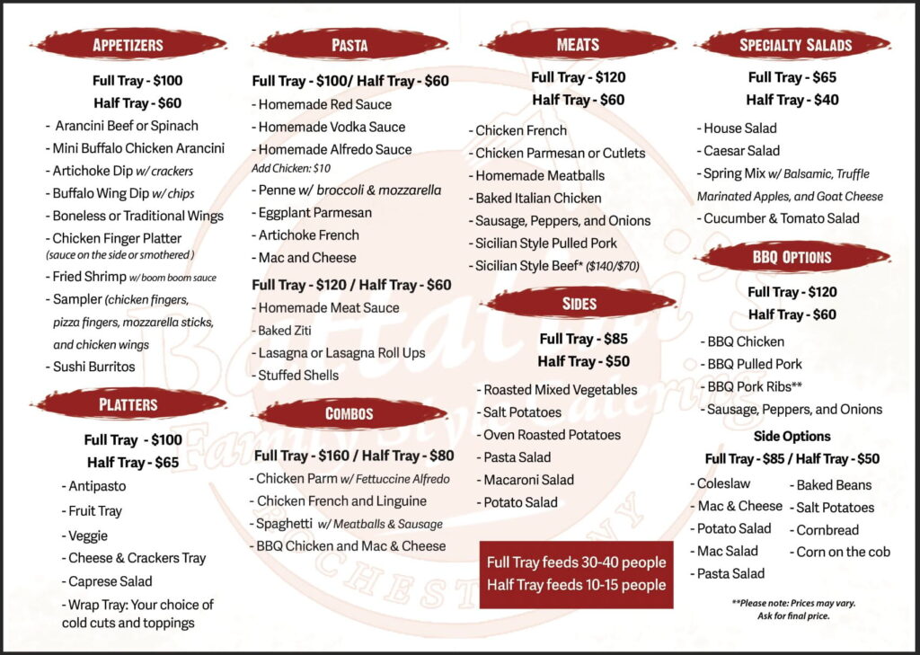 Catering Menu | Catering Services